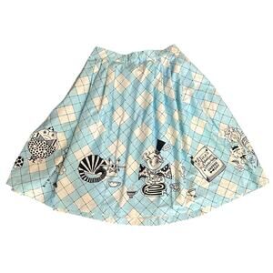 NEW Dapper Day Alice in Wonderland Midi Skirt Size 4X